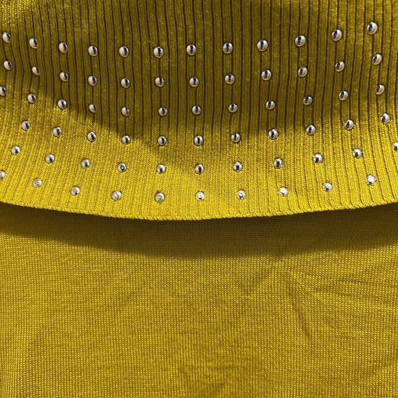 Yellow Sweater with Studded Details - Picture 5 of 5